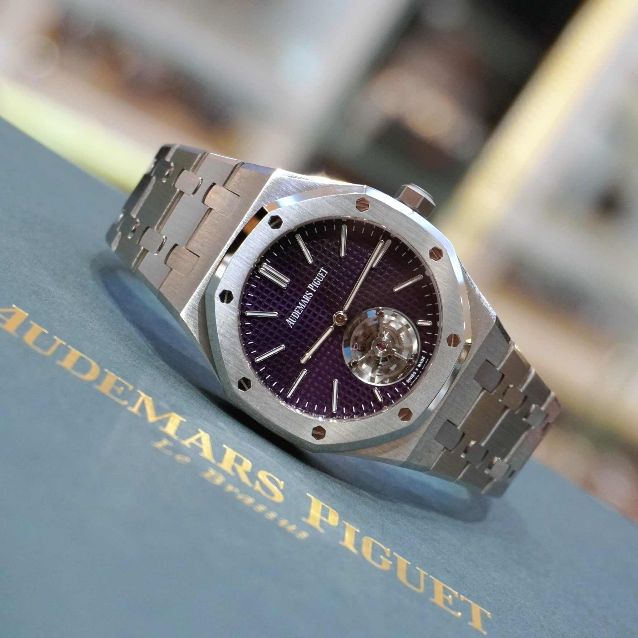 Pre-Owned Audemars Piguet Royal Oak Selfwinding Flying Tourbillon Extra-Thin (RD#3) 50th Anniversary 26660ST.OO.1356ST.01 - Image 4