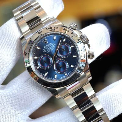 Pre-Owned Rolex Cosmograph Daytona Blue Dial 40mm 116509