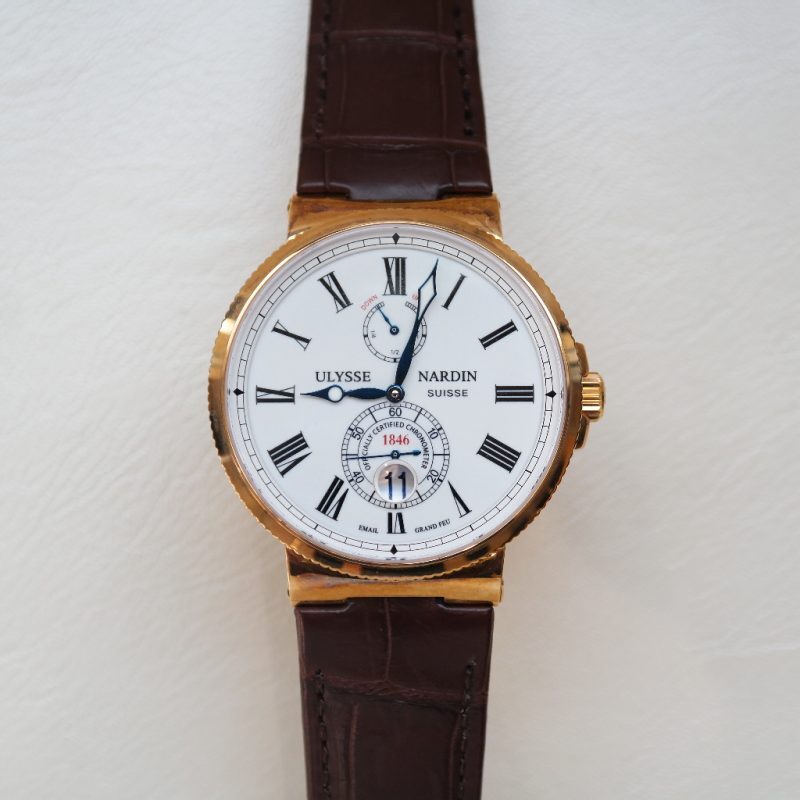 Pre-Owned Ulysse Nardin Maxi Marine Rose Gold 43mm 266-67