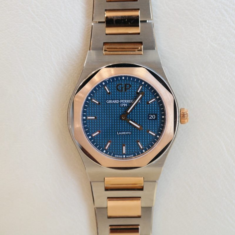 Pre-Owned Girard Perregaux Laureato Steel & Rose Gold 34mm 80189-56-432-56A