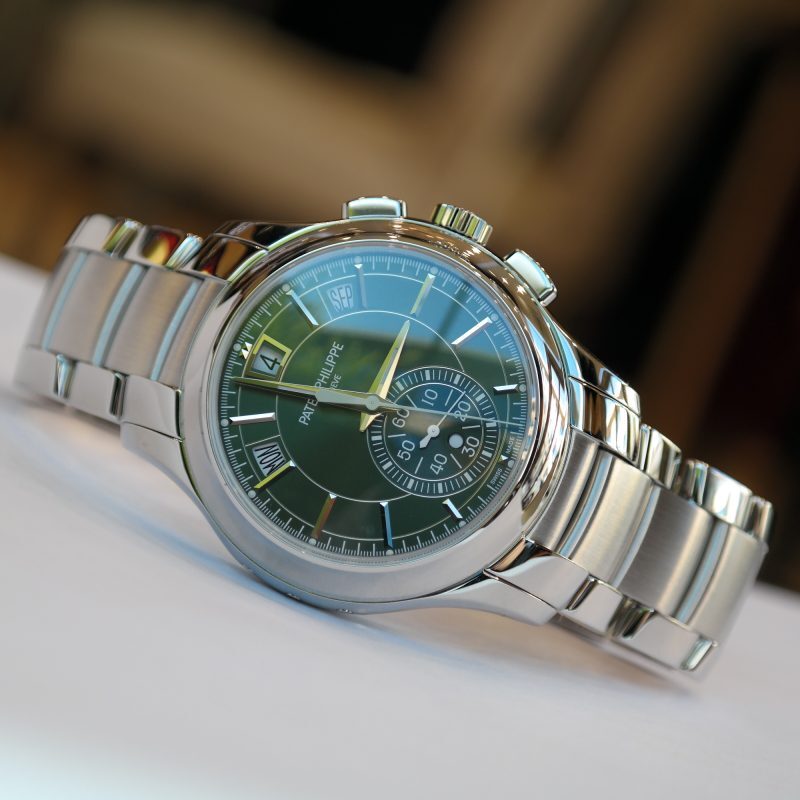 Pre-owned Patek Philippe Annual Calendar Complications Flyback Chronograph Steel 42mm 5905/1A-001 - Image 2