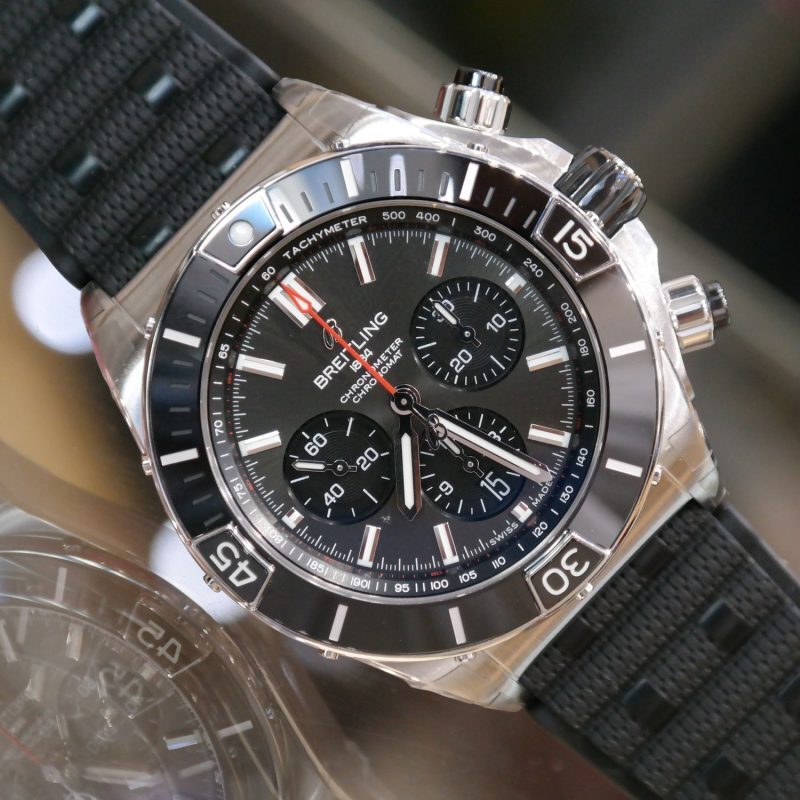 Pre-Owned Breitling Super Chronomat B01 44  Stainless Steel-Anthracite 44mm AB0136251B2S1 - Image 2