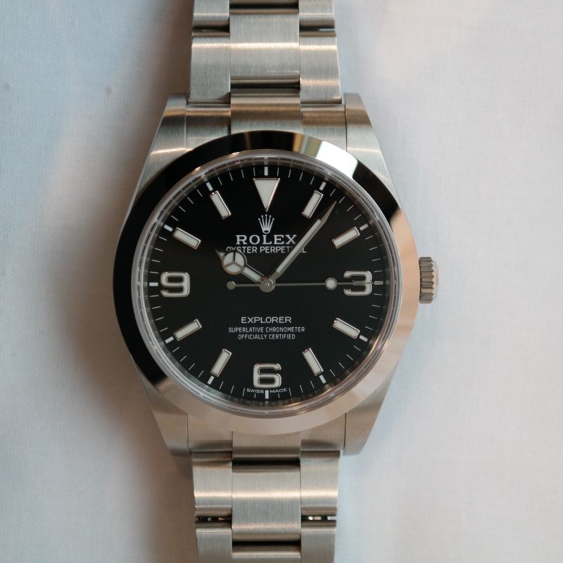 Pre-owned Rolex Explorer 39mm Oystersteel 214270