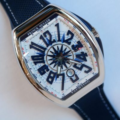 Franck Muller V 45 SC DT YACH (WH) - Vanguard Yachting Automatic White Dial Men's Watch