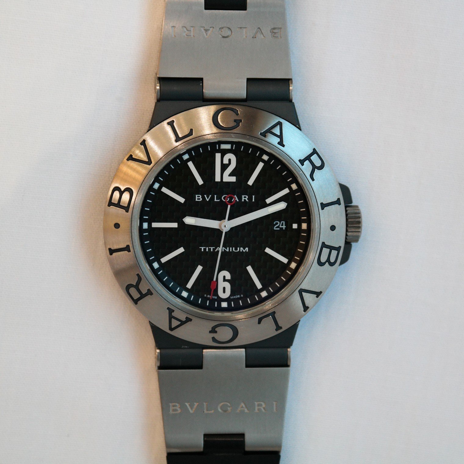 Bulgari Diagono watch in titanium Circa 2000