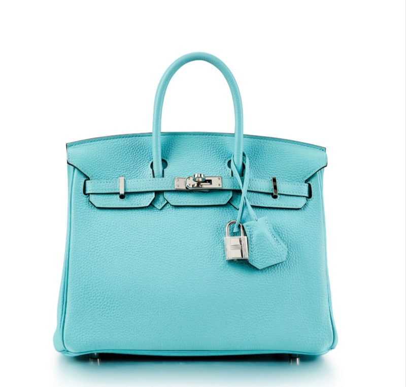 Pre-Owned Hermes Birkin 30 Togo Bleau Atoll With Palladium Hardware