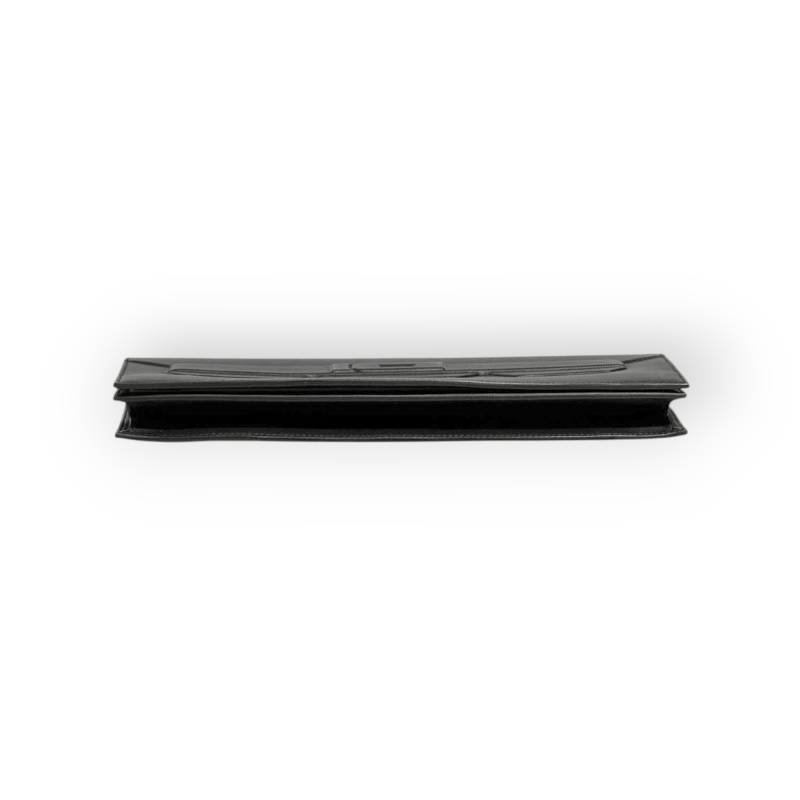 Pre-Owned Hermes Shadow Clutch Veau Swift Noir / Black - Image 3