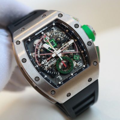 Pre-owned Richard Mille RM 11-01 Roberto Mancini Titanium Skeleton Dial Men's Watch