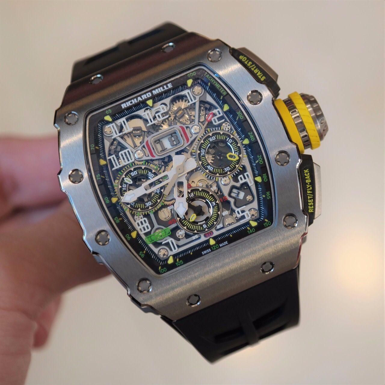 Pre-owned Richard Mille RM 11-03 Titanium Flyback Chronograph Men's Watch