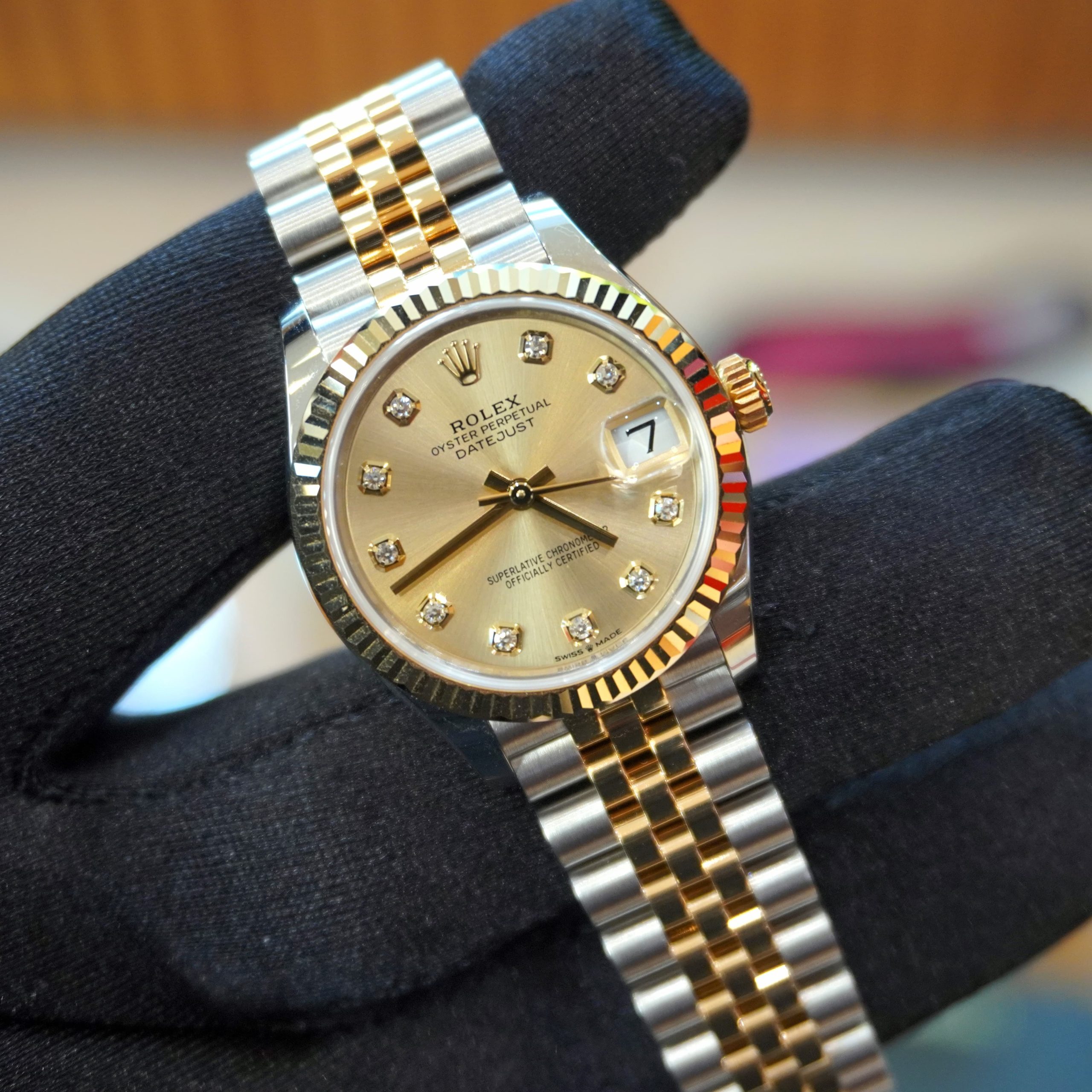 Pre-owned Rolex DateJust Steel & Yellow Gold 31mm Champagne