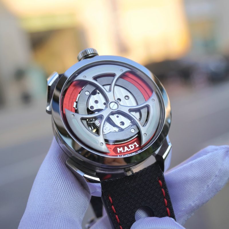 Pre-Owned MB&F M.A.D.1 Edition 1 Red 42mm Stainless Steel Men's Watch