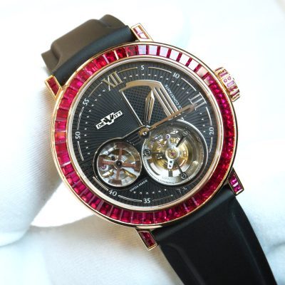 Pre-Owned DeWitt Academia Tourbillon Force Constante Ruby Rose Gold 43mm AC.8300M.53.04.M070