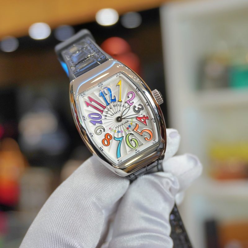 Pre-Owned Franck Muller Lady Vanguard Color Dreams Steel 32mm V 32 QZ COL DRM