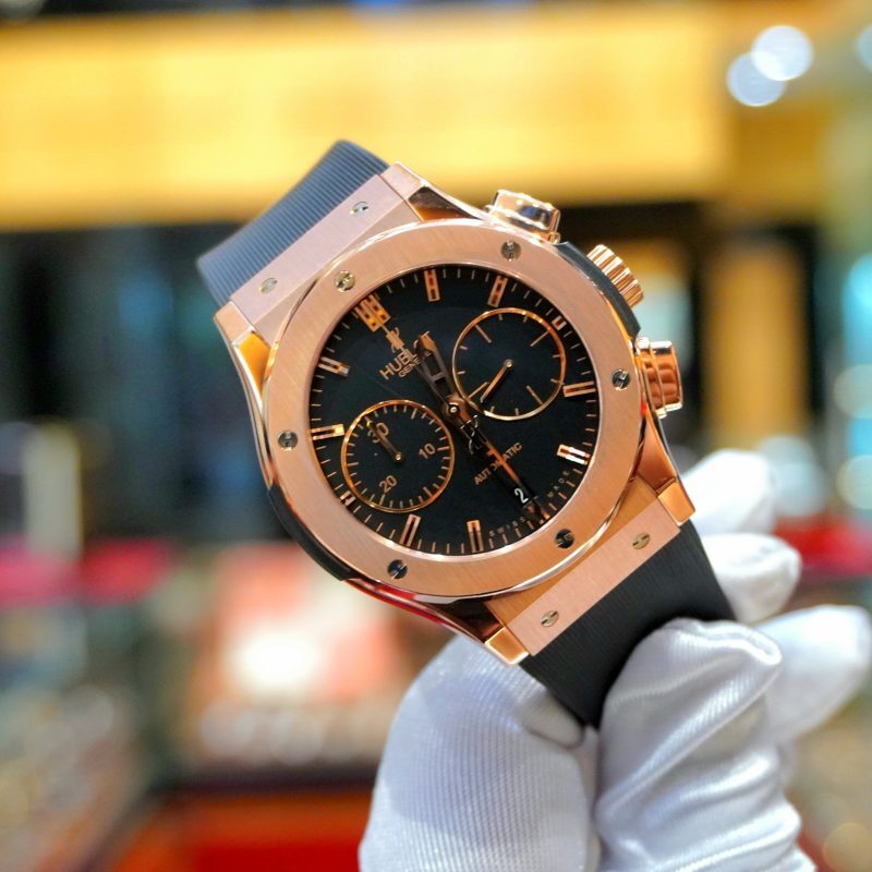 Pre-Owned Hublot Classic Fusion Chronograph King Gold 45mm Black Dial 521.OX.1181.RX - Image 2