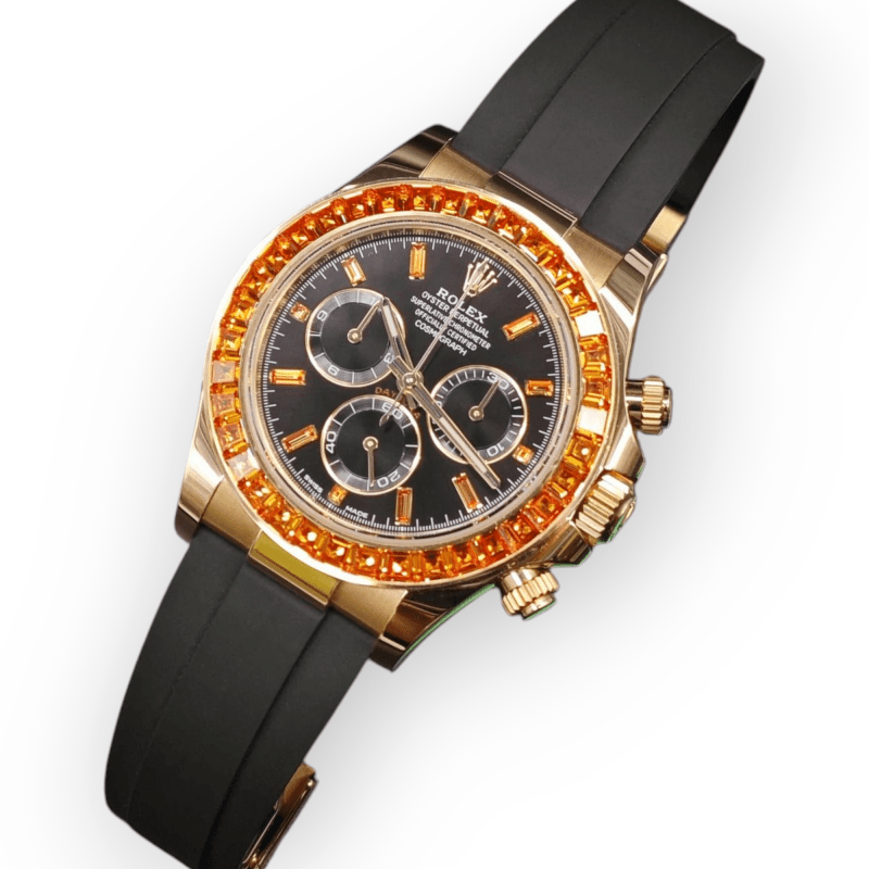 Pre-Owned Rolex Cosmograph Daytona 40mm Orange Sapphire 116588SACO - Image 2
