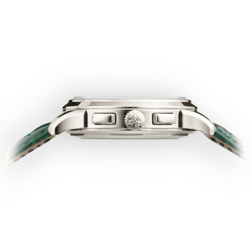 Pre-Owned Patek Philippe Complications World Time Flyback Chronograph Green Dial Platinum 5930P - Image 4