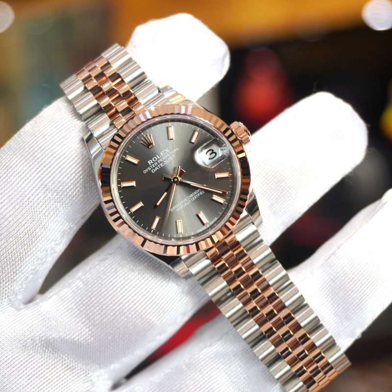Pre-Owned Rolex DateJust 31mm Slate Dial Jubilee Bracelet 278271-0018