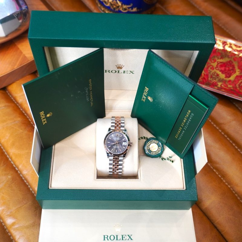 Pre-Owned Rolex DateJust 31mm Slate Dial Jubilee Bracelet 278271-0018
