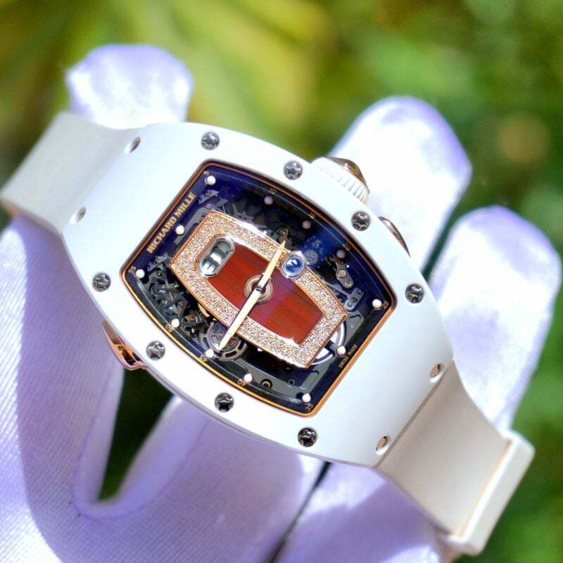 Pre-Owned Richard Mille RM 037 White Ceramic Red Jasper Automatic Womens Watch - Image 2