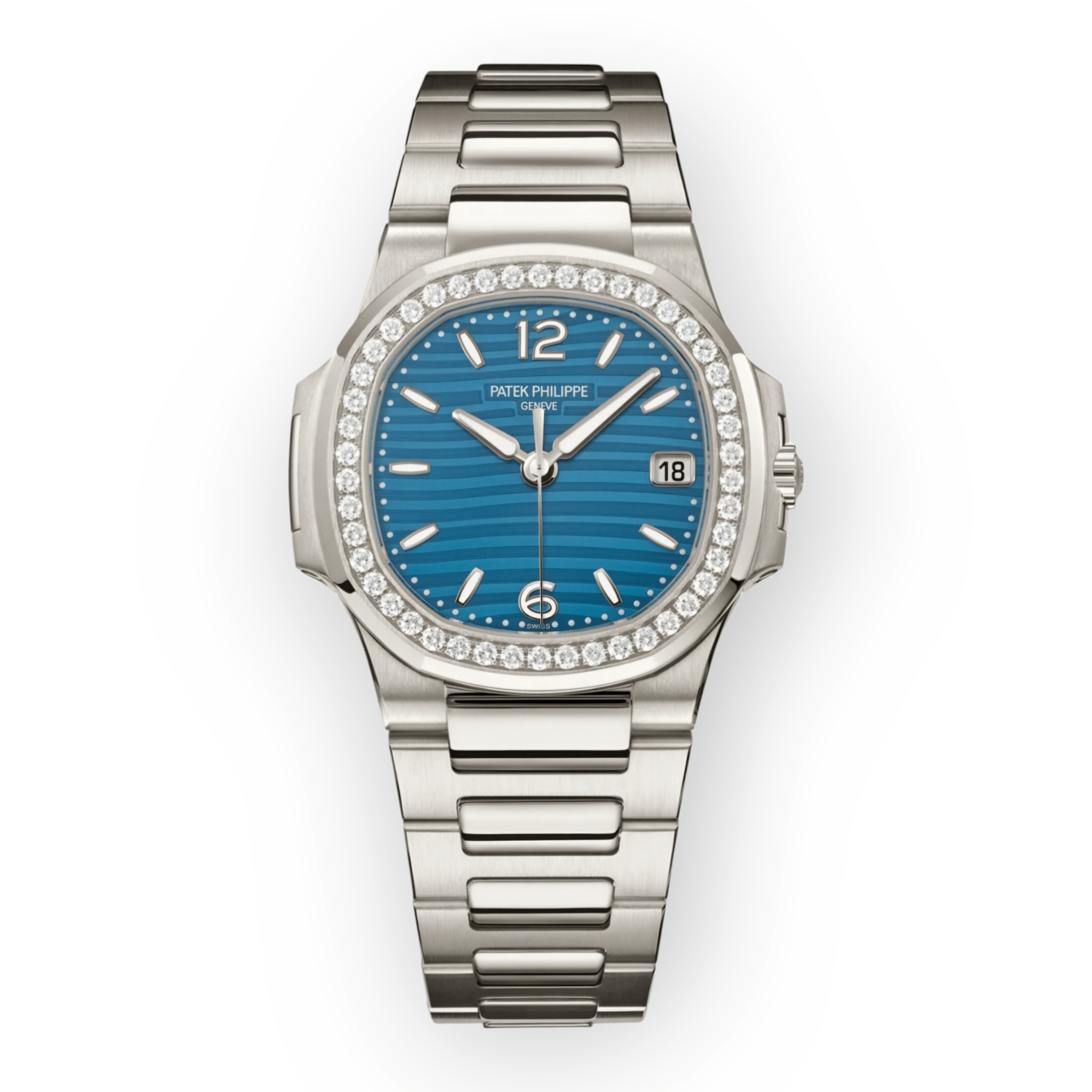 Pre-Owned Patek Philippe Ladies Nautilus Full White